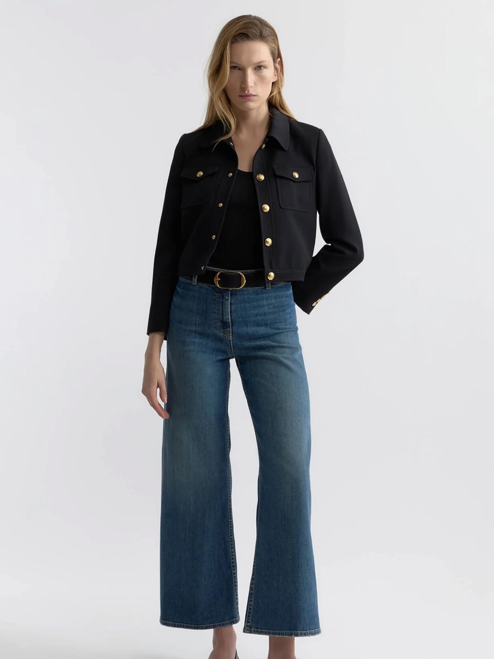 Nili lotan Megan jean 25 classic wash wide leg nwt $440 - Picture 4 of 9